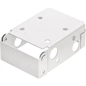 Lawei 12 Pack 2.5 Inch Blind Brackets Low Profile Box Mounting Bracket for Window Blinds White Color Window Blinds Headrail Holder Bracket