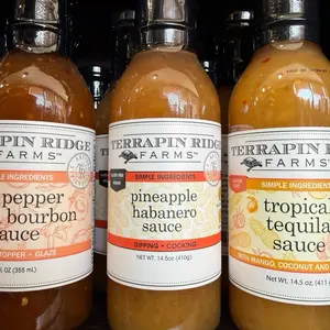 Terrapin Ridge Farms Pineapple Habanero Sauce 14.5 oz Simple Ingredients Dipping Cooking Sauce