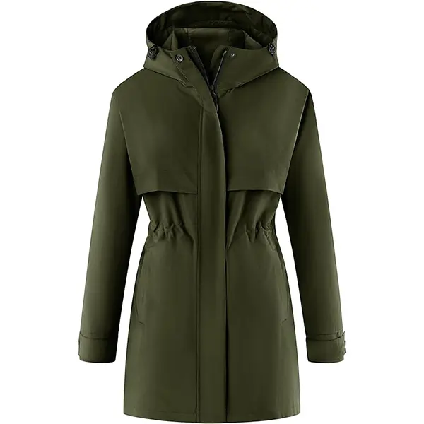 Women's Lightweight Rain Jackets Waterproof Rain Trench Coats Long Raincoat with Hood Womenswear Tops Long Sleeve  Lady Underwear Comfort