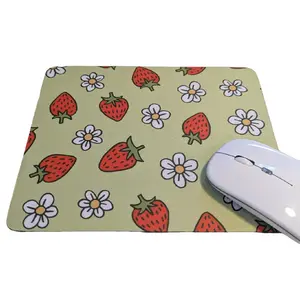 Strawberries Design Mouse Pad 8.7 x 7 Inches Durable Anti-Slip Backing desk mat mouse pad desk mat non-slip mousepad desk accessory