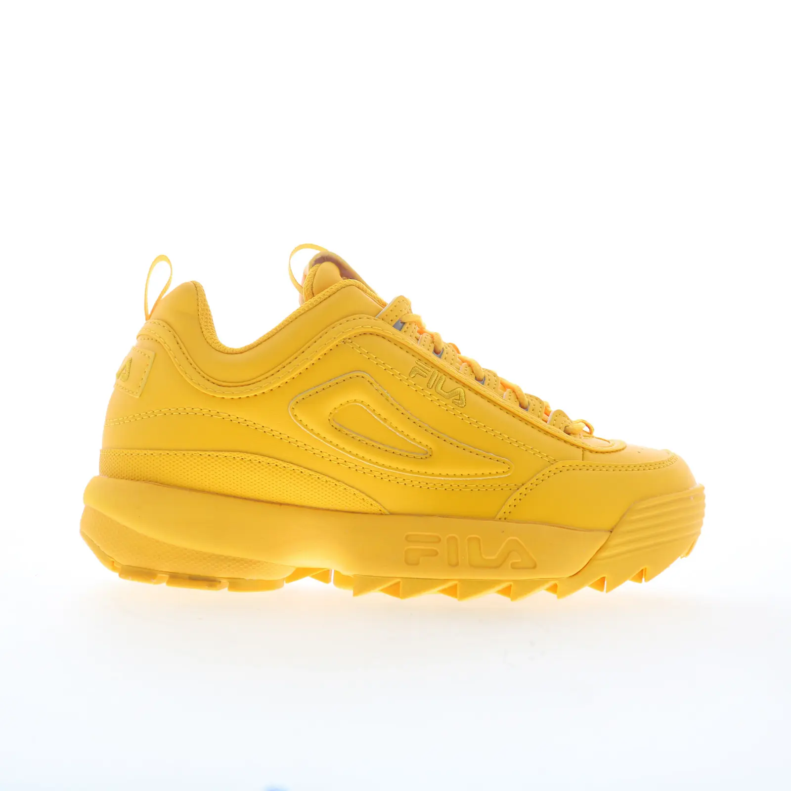 Fila Disruptor II Premium 3XM01816-700 Mens Yellow Lifestyle Sneakers Shoes