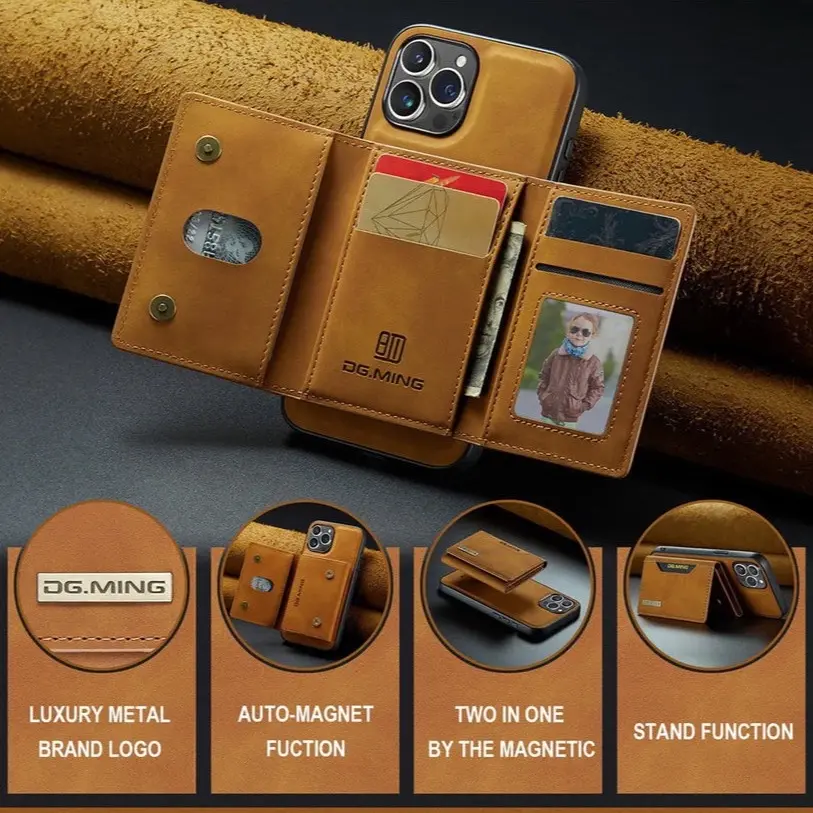 DG.Ming 2 in 1 Detachable Magnetic Leather Case