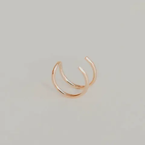 Double Up Ear Cuff by Hello Adorn- Any Occassion Jewelry - Women's Fashion Accessory - No Piercing Double Earring