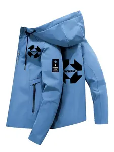 Men's Hooded Sweatshirt with Balaclava Mask, Full Zipper, Windproof Warm High Weight Fleece, Drop Shoulder Short Style, S-Xxxl