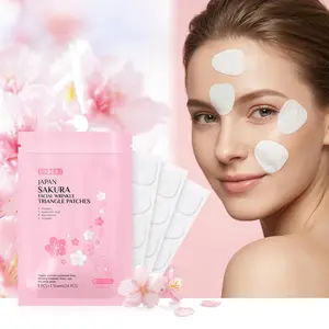 LAIKOU Sakura Infused Triangle Wrinkle Patches | Target Facial Fine Lines, Deep Moisturizing & Gentle Skin Smoothing Care