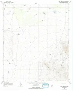 West Lime Hills New Mexico USGS Topographic Quadrangle Map, 1965, 1:24000