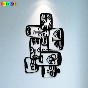 1pc Totem Pole Metal Wall Art, Bold Totem Pole Statue Mural, Ideal Gift for New Year, Easter, Tribal Decor Enthusiasts, Rust-Resistant Metal Wall Decor Wall Sculptures, Perfect for Living Room Walls & Garden Fence, Unique Cultural Home Decor
