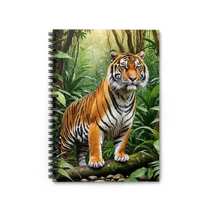 Tiger Spiral Notebook with Durable Cover 100 envelope