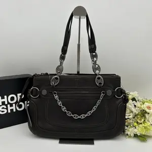 Pre-owned Celine As Shown Shoulder Bags Triomphe Chain Leather Shoulder Bag RS2788321