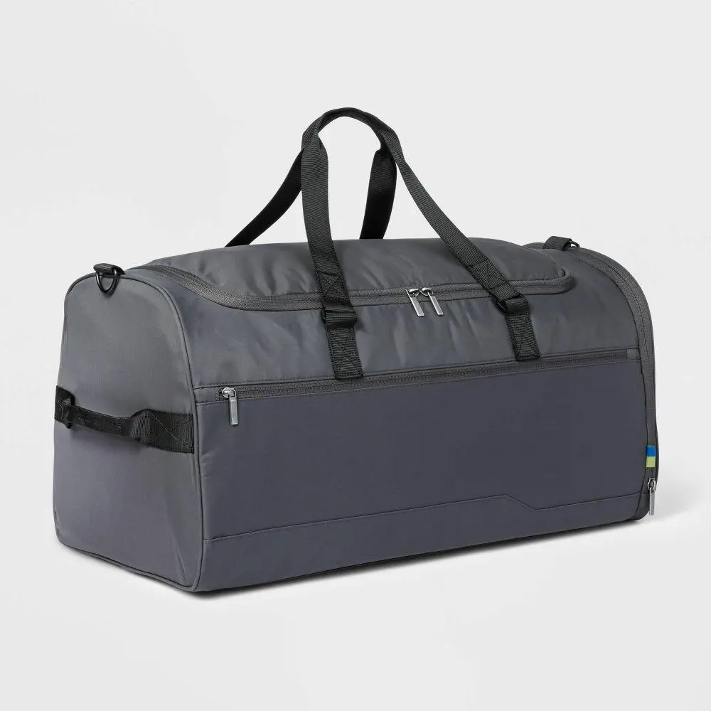 Open Story Sports Duffel Bag, 60L Recycled Polyester Athletic Bag for Adults, Water-Resistant Gym Workout Pack with Adjustable Strap, Multifunctional Sports Bag