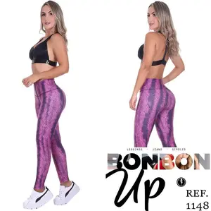 Legging levantacola colombiano marca,BON BONUP negro Ref.1148