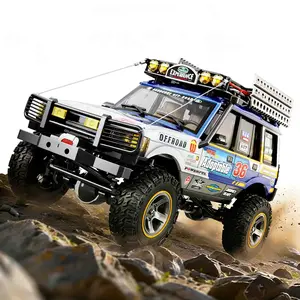 1:18 High Speed RC Car 2.4GHZ High-Torque 4WD All-Terrain Off-Road Racer with Premium Suspension ShockAbsorber Multi-Function Lighting 2-Speed Transmission Dual Lithium-ion Batteries Toy for Boys & Girls Ages 6+