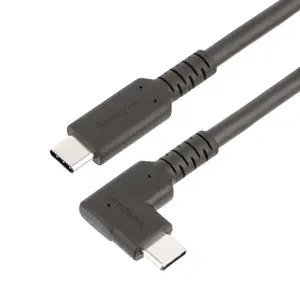 Startech RUSB31CC1MBR 3 ft. 10 Gbps USB-C-C Data Transfer Rugged Right Angle USB-C Cable