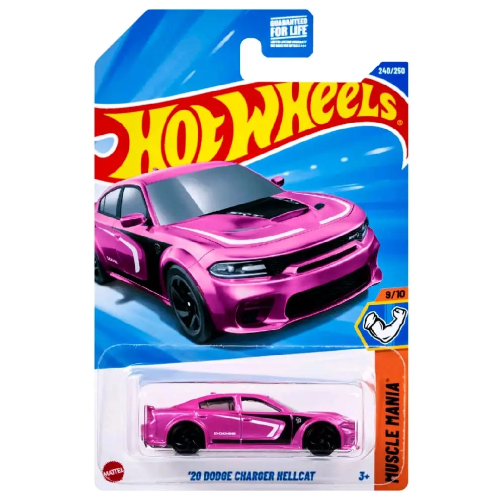 Hot Wheels 2020 Pink Dodge Charger Hellcat 1:64 Diecast Collectible Sports Car Model, Perfect Miniature, Shelf-Fit Toy for Model Car Enthusiasts, Collectible Model Car