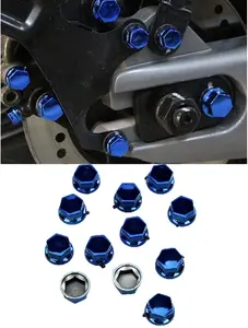 Blue Motorcycle Modification Screw Cap Decoration 30pcs Set of Accessories for Motorcycle Decoration
