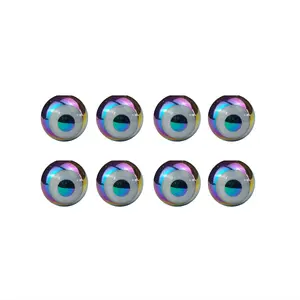 50pcs Merry Christmas Eye Flower Ceramic Beads for Jewelry Making Electroplated Hexagram Pattern Beads For DIY Handmade Crafts Jewelry Making Bracelets Necklace Christmas Birthday Gift