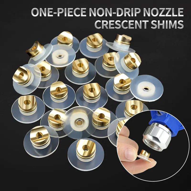 ZHUITU 5/10pcs Universal Reversible Tip Gaskets for Airless Spray Guns - Nozzle Guard Seals, Tip Holder Seals - High-Pressure Car Cleaning, Paint Kit Use (Fits HVLP, Cordless, Ipsprayer Models)