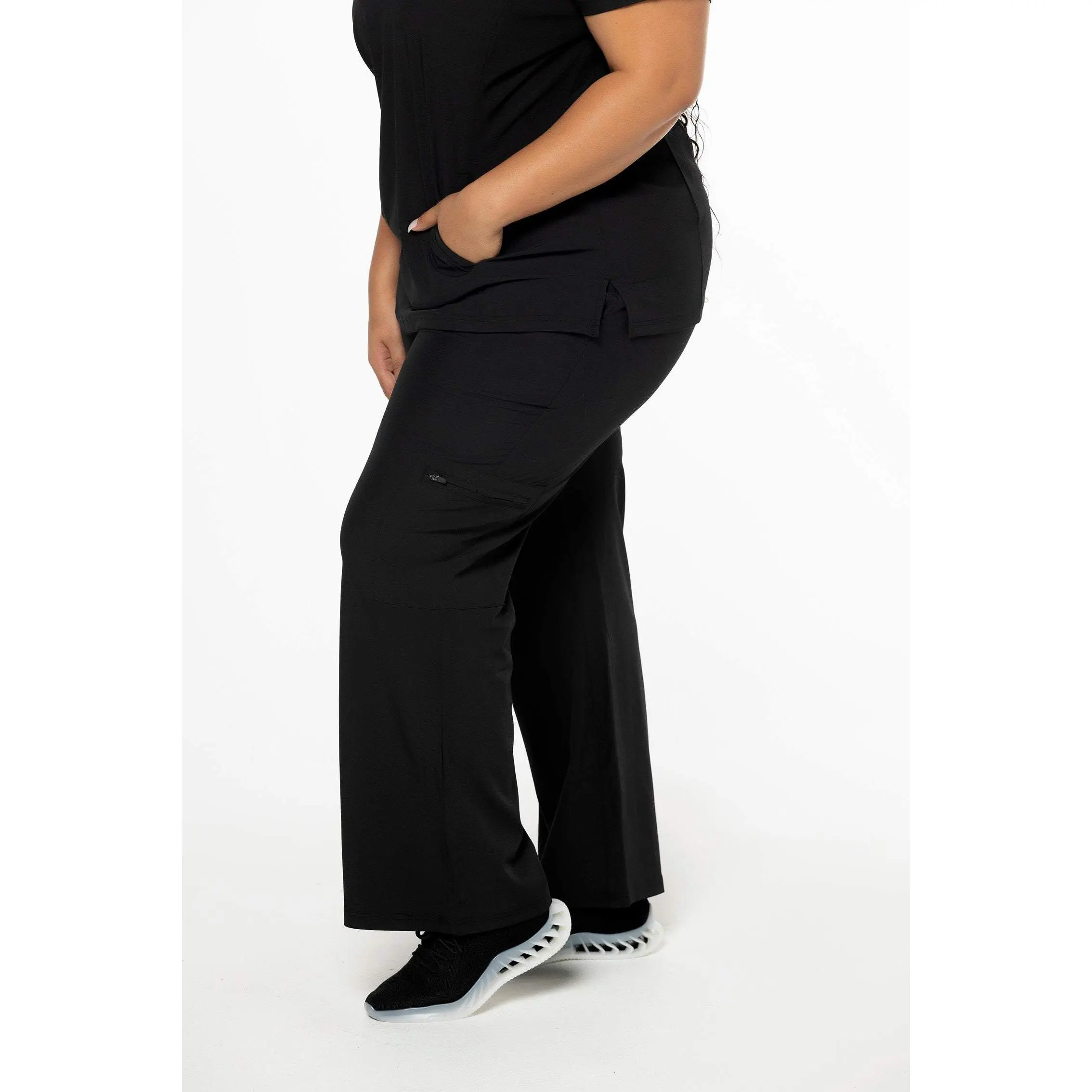 CSCRUBS CASUAL COLLECTION HIGH-WAISTED FLARE PANT | CASUAL WP1 (SIZE: PETITE & TALL)