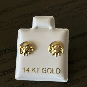 Aretes de oro 14k
