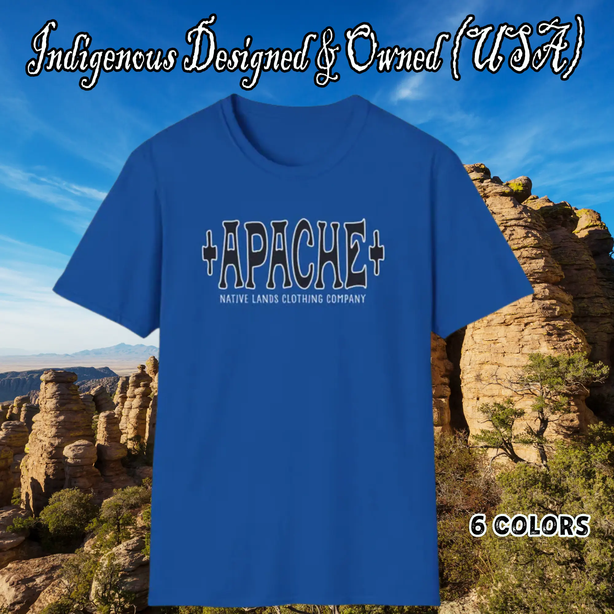 Apache Tribe Cotton Shirt - Honoring First Nations, Inuit, Native American Indigenous Cultures