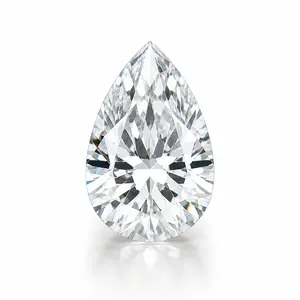 Pear Cut Moissanite Loose Stone 1-5ct D Color VVS1 with GRA Certificate for Custom Jewelry