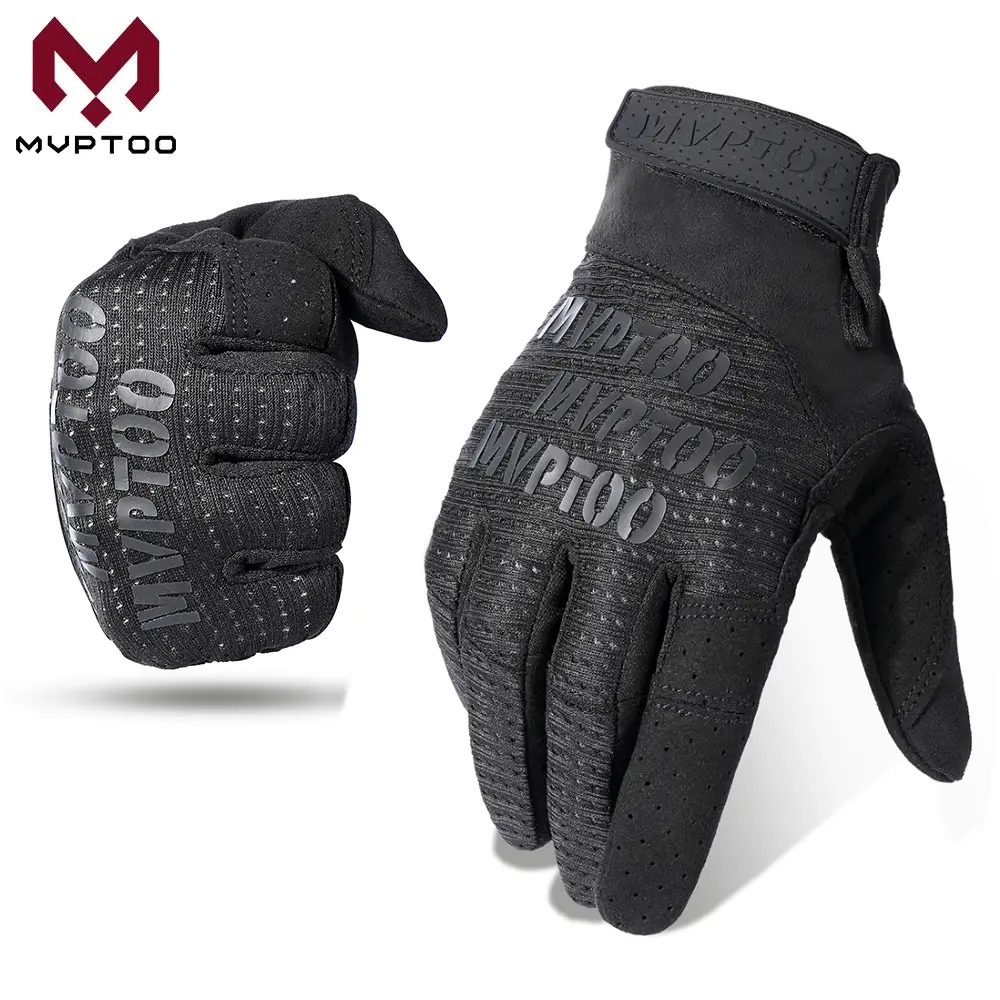 MVPTOO Full Finger Tactical Gloves - Touch Screen-Sensitive PU Leather Work Gloves with Hard Protective Shell for Motorcycle, Hunting, Outdoor Sports Protective Gear