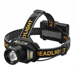 150,000 Lumen Super Bright Headlamp - 60H Long Battery Life, 50W LED, 9 Modes & Wave Sensor - IP68 Waterproof Detachable Tactical Light for Fishing, Camping & Running tiktokshopspringglowup