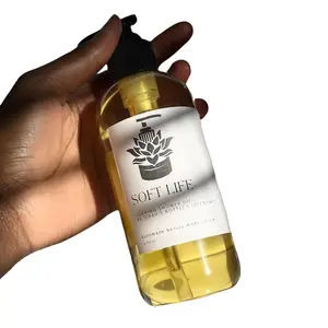 Soft Life Foaming Shower Oil Body Care Body Wash Gentle Cleanser Fragrance Peach shower  gel