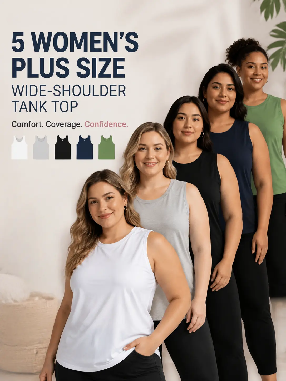 Women's 5 PCS Oversized Baggy Plus-Size Sleeveless Tank Tops - Solid Color, Comfortable Cool Quick-Dry, Everyday Day Outdoor Casual Summer Wear, Loose, Fit, Athletic Wear, Jeans travelessentials