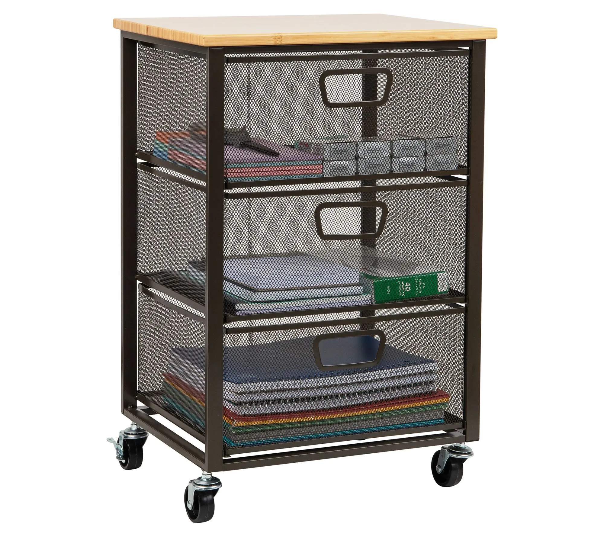Mind Reader Cart with Drawers Office Organizer