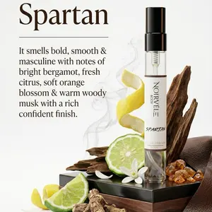 Spartan by Noirvèle Body Eau De Parfum 10ML - Tangerine Men's Fragrance, Long-Lasting, Fresh, Clean, Woody Cologne