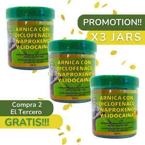 VIRAL Arnica Gel – 3x2 Special – Get 3 Pay 2 – 3 Pack (4.23 oz) – Arnica + Lido Herbal Muscle Massage & Recovery Gel – Soothing Natural Care