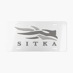 Custom Sitkaa Camo Vanity Plate With Camo Blackout V2