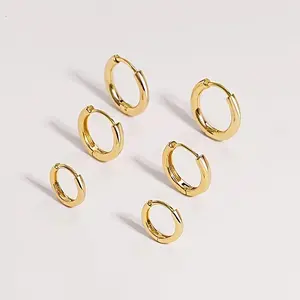 3 Pairs  Huggie Hoop Earrings for Women - Minimalist Design in 3 Sizes - Perfect for Women and Men