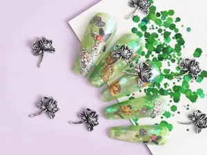 Vintage Lotus Nail Studs