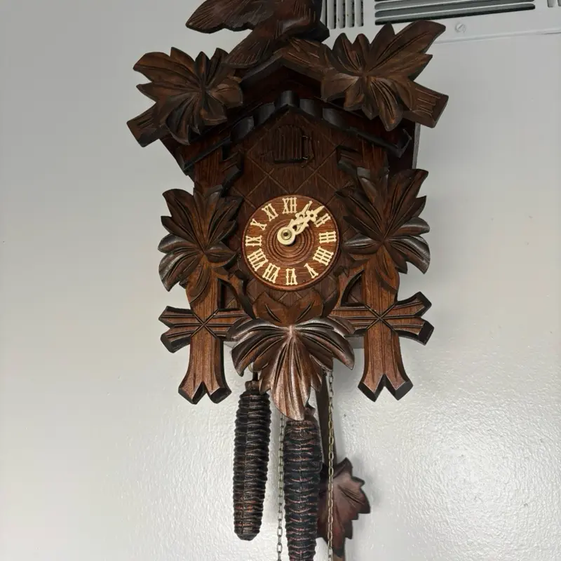 Vintage Anton Schneider 1 Day Cuckoo Clock