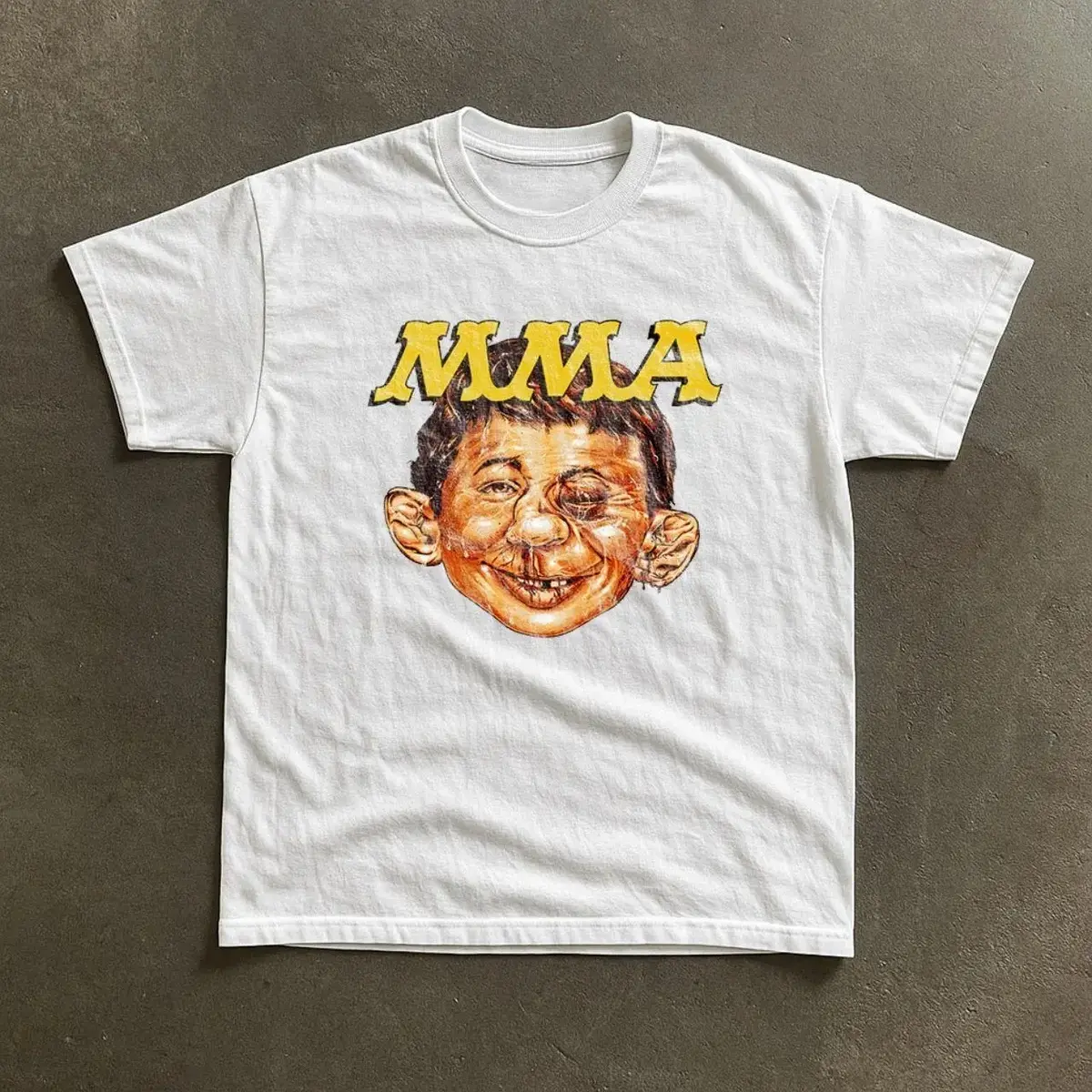 Essential Clean Fit Tee 2026 Oversized Graphic Tee MAD MMA MAGAZINE T-Shirt, Logo Tee, Gifts Shirt, Unisex Vintage Graphic Tees Gothic Grunge Y2k Emo Scene Amity Affliction Style Clothes Men Women Streetwear Unisex Boxy Fit Heavyweight Tee