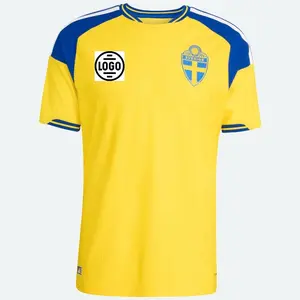 Personalized Sweden Soccer Jersey World Cup 2026, Custom Name Number Logo National Soccer