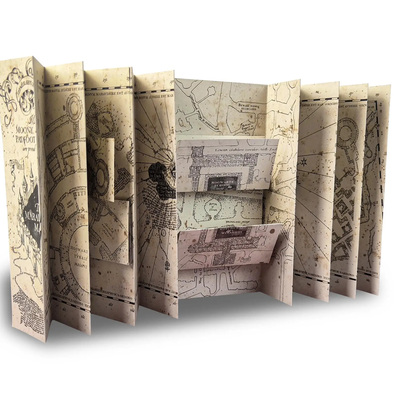 Magic School Theme Map Prop, 1 Count Cosplay Props, Magic Treasure Map for Party Game Prop, Home Decor Ideas