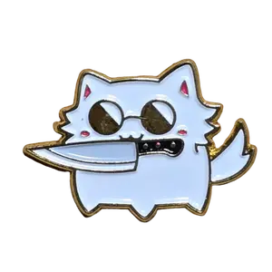 Satoru Gojo Cat with Knife Pin