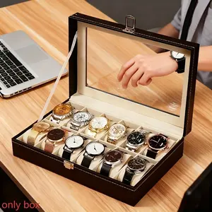 Elegant Watch Case, Waterproof & Dustproof, Fashion Storage Gift Box, Watch Jewelry Box, Perfect for Surprises, Ideal for Home Parties, Christmas Gift, 1 PC