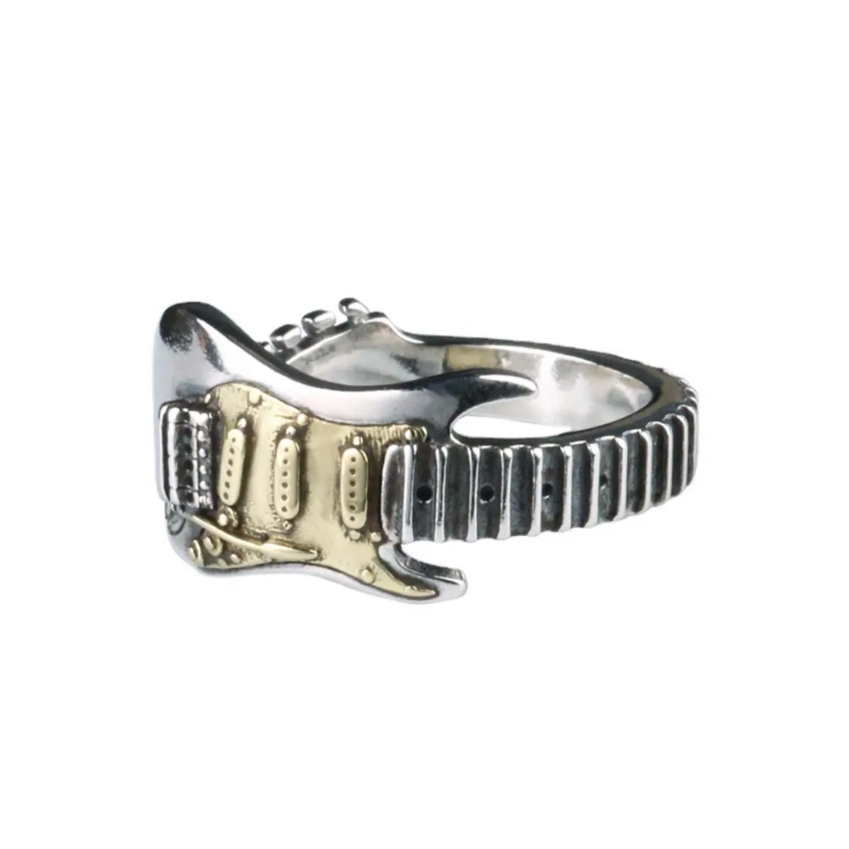 Electric guitar ring rock punk hip-hop style personality versatile fashion design ring Electric guitar ring rock punk hip-hop style personality versatile fashion design ring