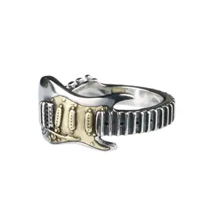 Electric guitar ring rock punk hip-hop style personality versatile fashion design ring