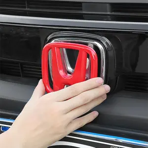 2 pcs Car Front Grille Trunk Emblem For Honda Civic Accord 8th 9th 9.5th 10th generation Rear Trunk Badge Logo auto front rear