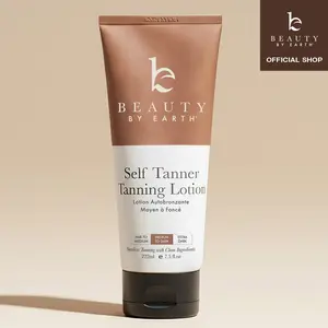 Beauty by Earth Self Tanner Body Lotion - Best Gradual Natural Bronzed Sunless Hydrating Streak Free Tanning Glow Made in USA, Vegan Cruelty Free Body Moisturizer Pregnancy Safe