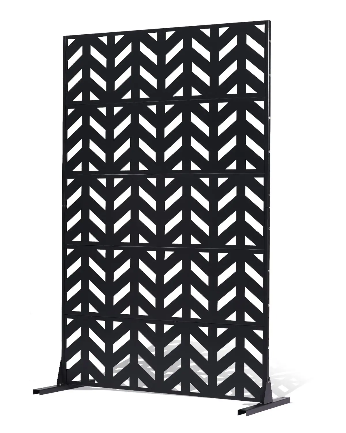 Metal Privacy Screen 47" x 72" Freestanding Outdoor Privacy Screens for Patio