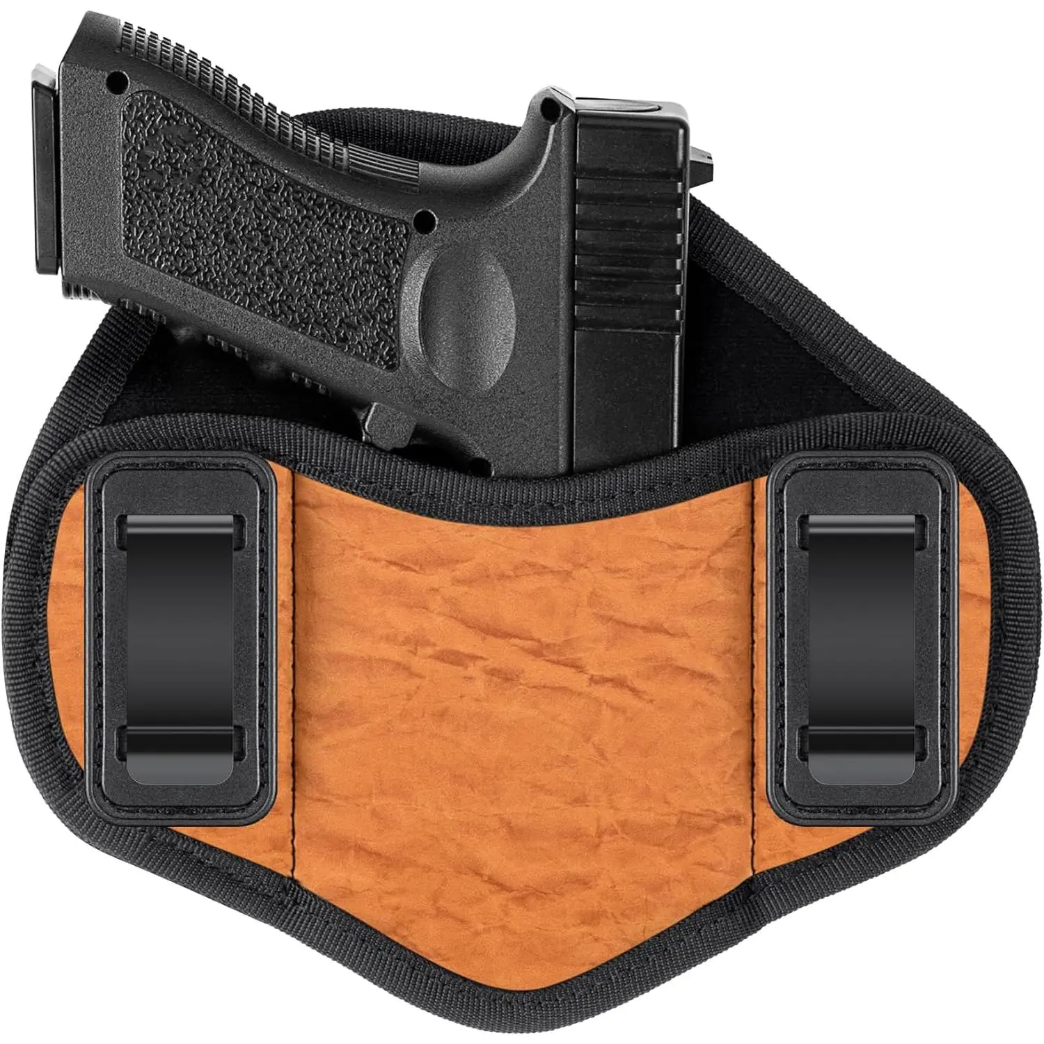 Ambidextrous IWB Pancake Handgun Holster - Multi Fit Tactical Equipment, Universal Compatibility for Glock 19/17/20/23 Pistols, Concealed Carry, Multi Fit Holster
