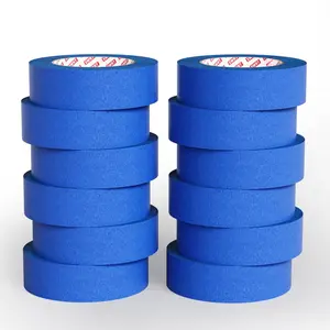 Blue Painters Tape 1 Inch x 55 Yards, 12 Rolls (660 Yards) -  Clean  Lines, No- Painters Tape for Walls, Trim & Baseboards, Easy Removal Masking Tape for  Projects