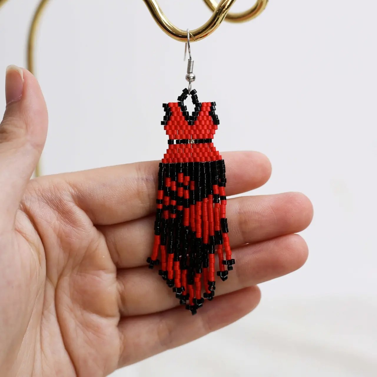 Red Dress MMIW Beaded Earrings - Handmade Awareness Jewelry for Women - TikTok Shop Red Dress MMIW Beaded Earrings - Handmade Awareness Jewelry for Women - TikTok Shop