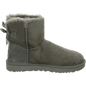 Women's UGG Mini Bailey Bow II Grey (1016501-Grey)